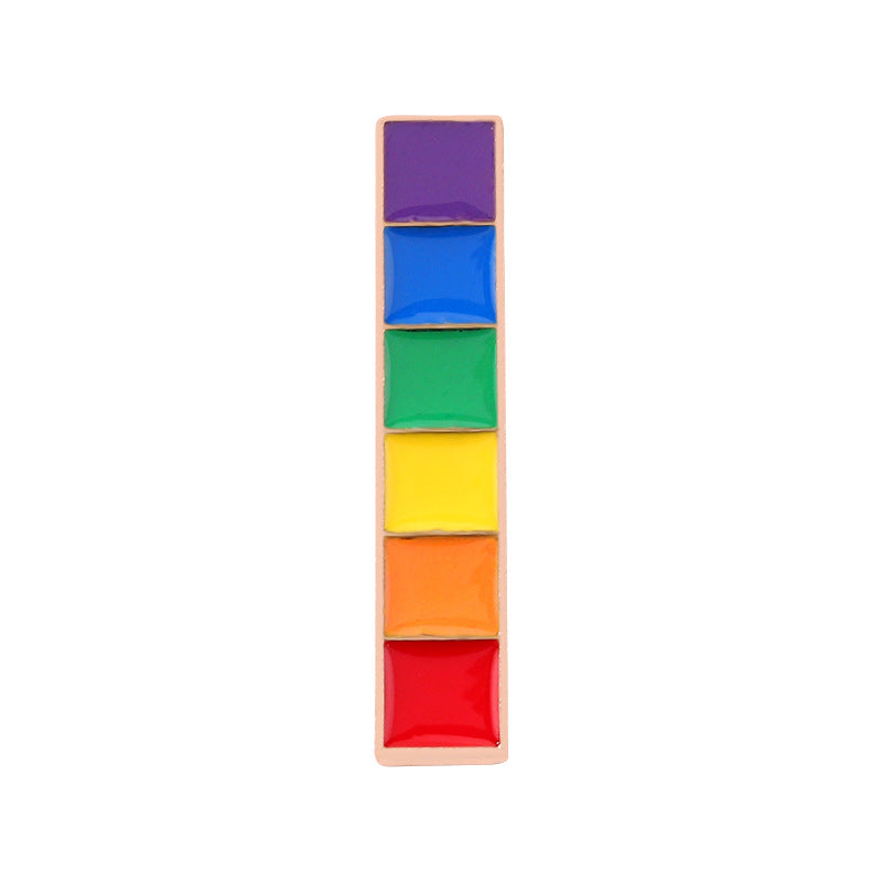 Aleación al por mayor LGBT Rainbow Broche